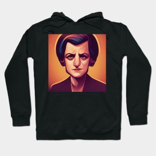 Ayn Rand portrait | Comics style Hoodie